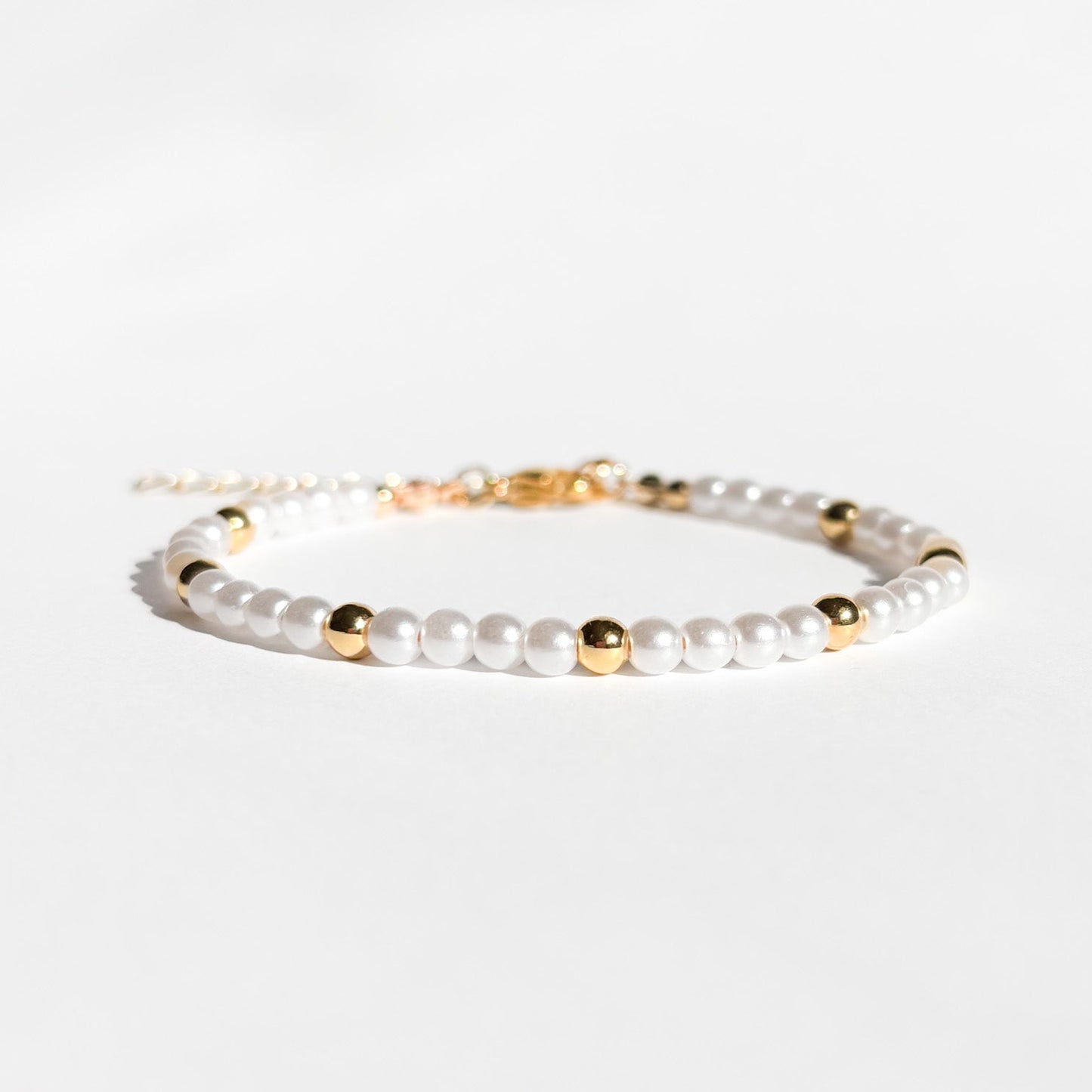 Soft Gold Beaded Bracelet