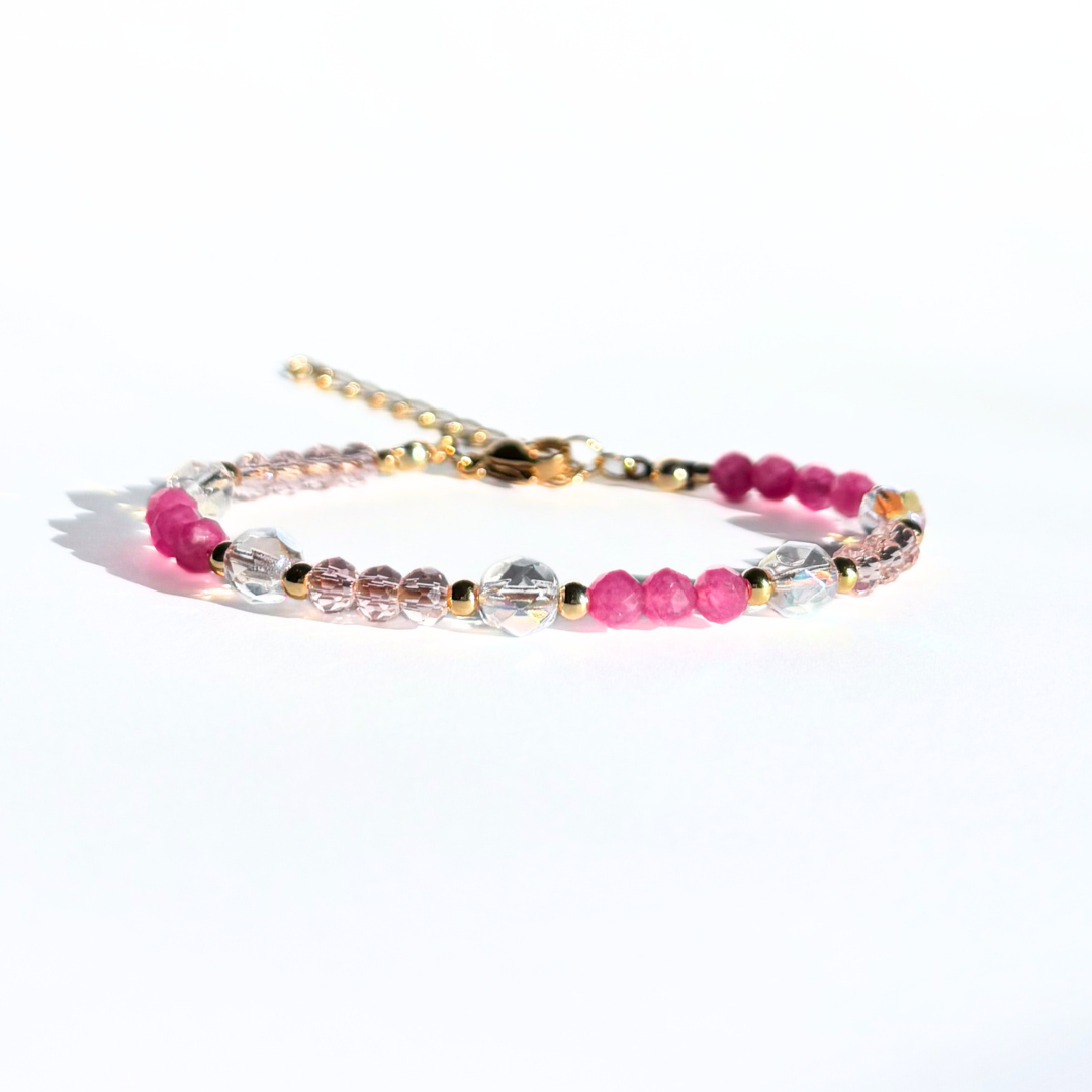 Rosé Rush Beaded Bracelet