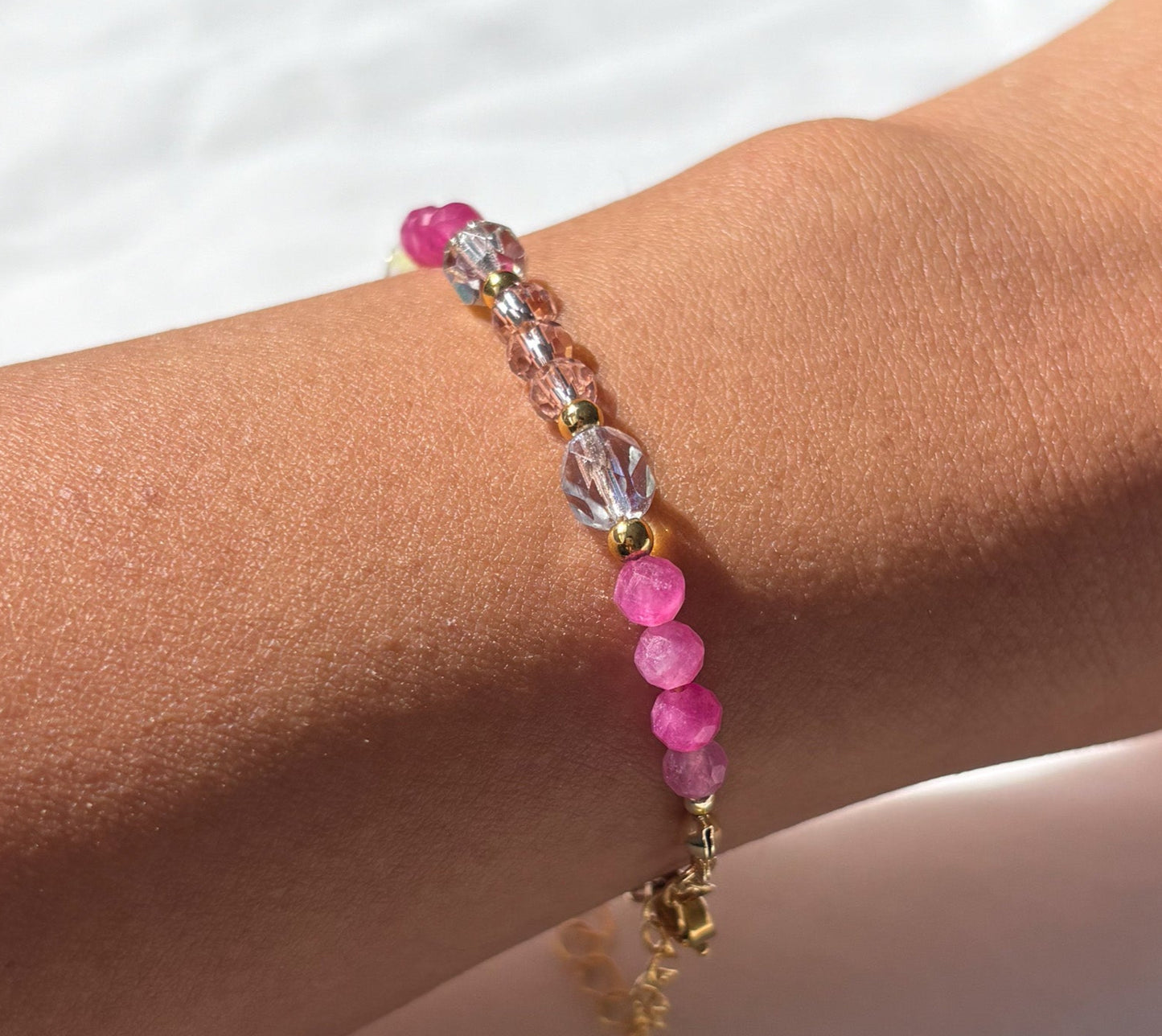 Rosé Rush Beaded Bracelet