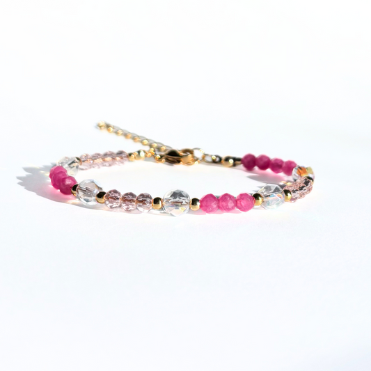 Rosé Rush Beaded Bracelet