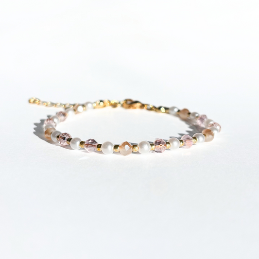 Sanded Pearl Beaded Bracelet